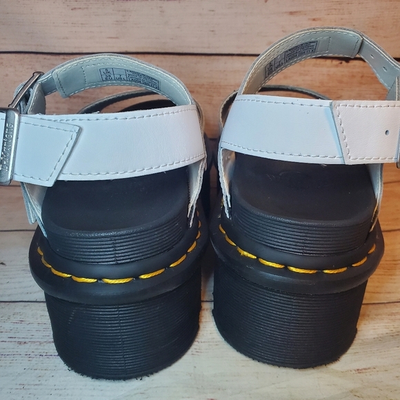 Dr Martens x Free People Womens Size 7 White Voss Quad Platform Sandals - Picture 4 of 13